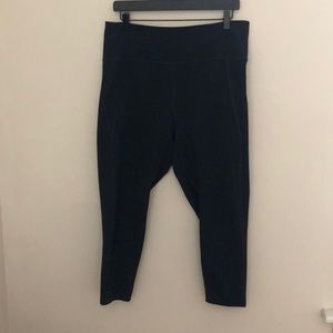 girlfriend collective XXL black cropped leggings